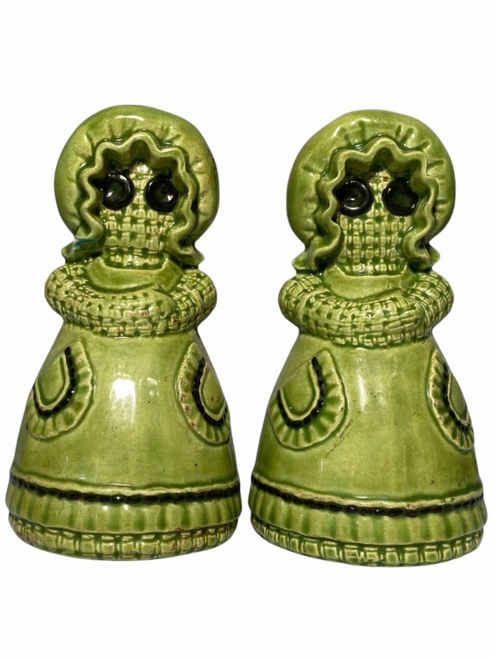 Sittre Ceramic Salt & Pepper Shakers Rag Dolls Vintage